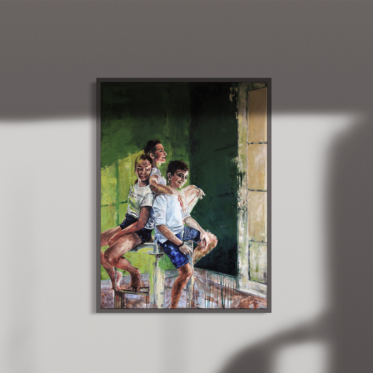 Pintura al óleo sobre lienzo 'Retrato de Familia' (VENDIDA)