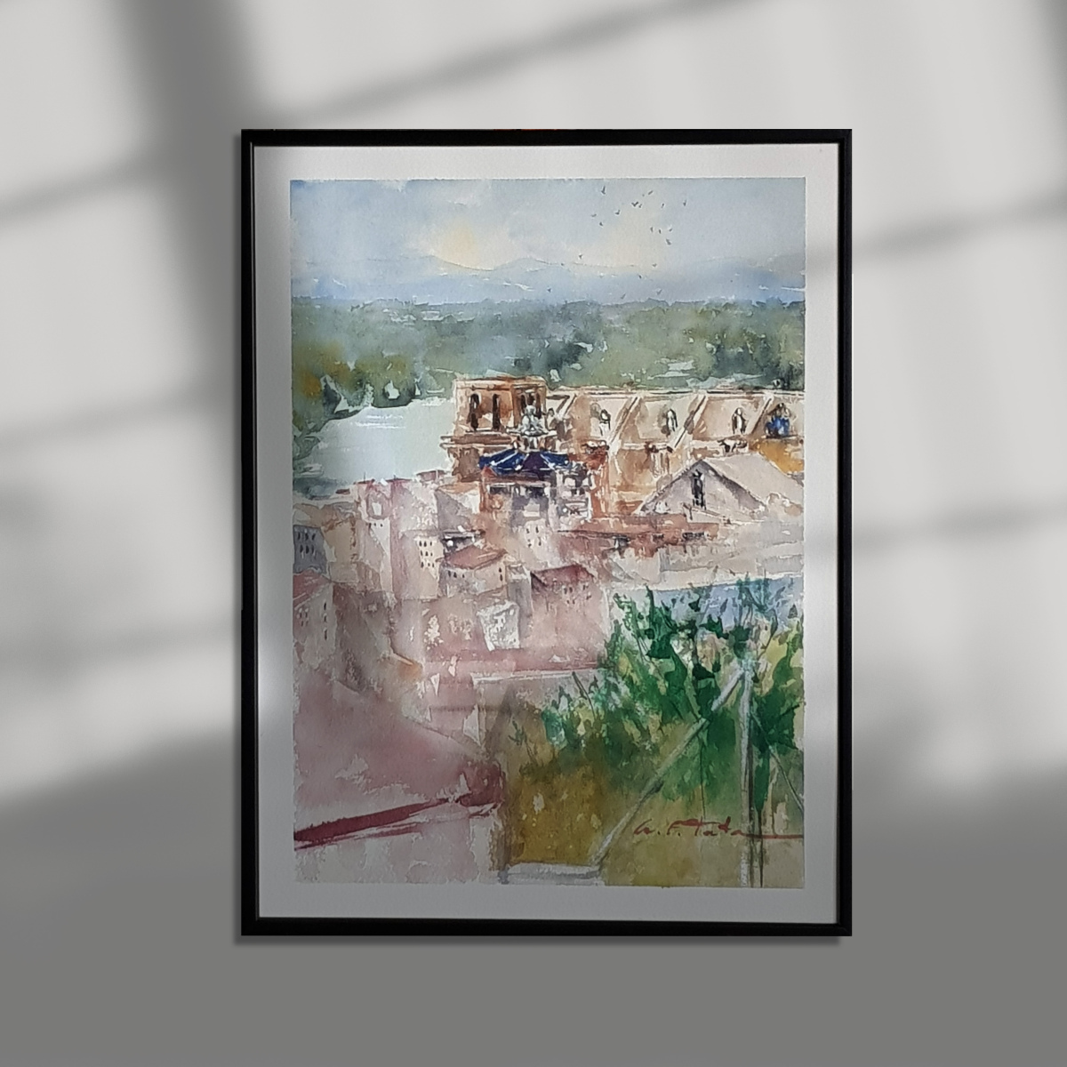 Pintura a la acuarela sobre papel 'Ebro' (VENDIDA)