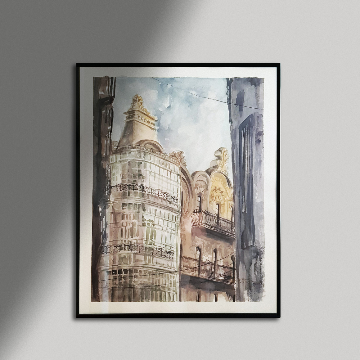 Pintura a la acuarela sobre papel 'En Memoria' (VENDIDA)