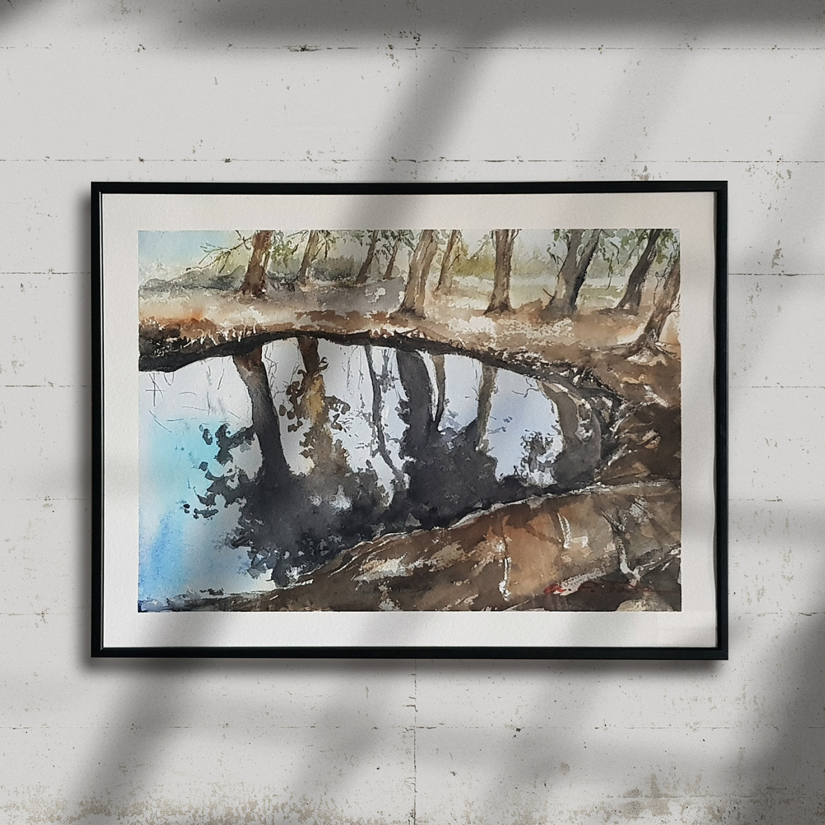 Pintura a la acuarela sobre papel 'Surgencias de Vida' (VENDIDA)     