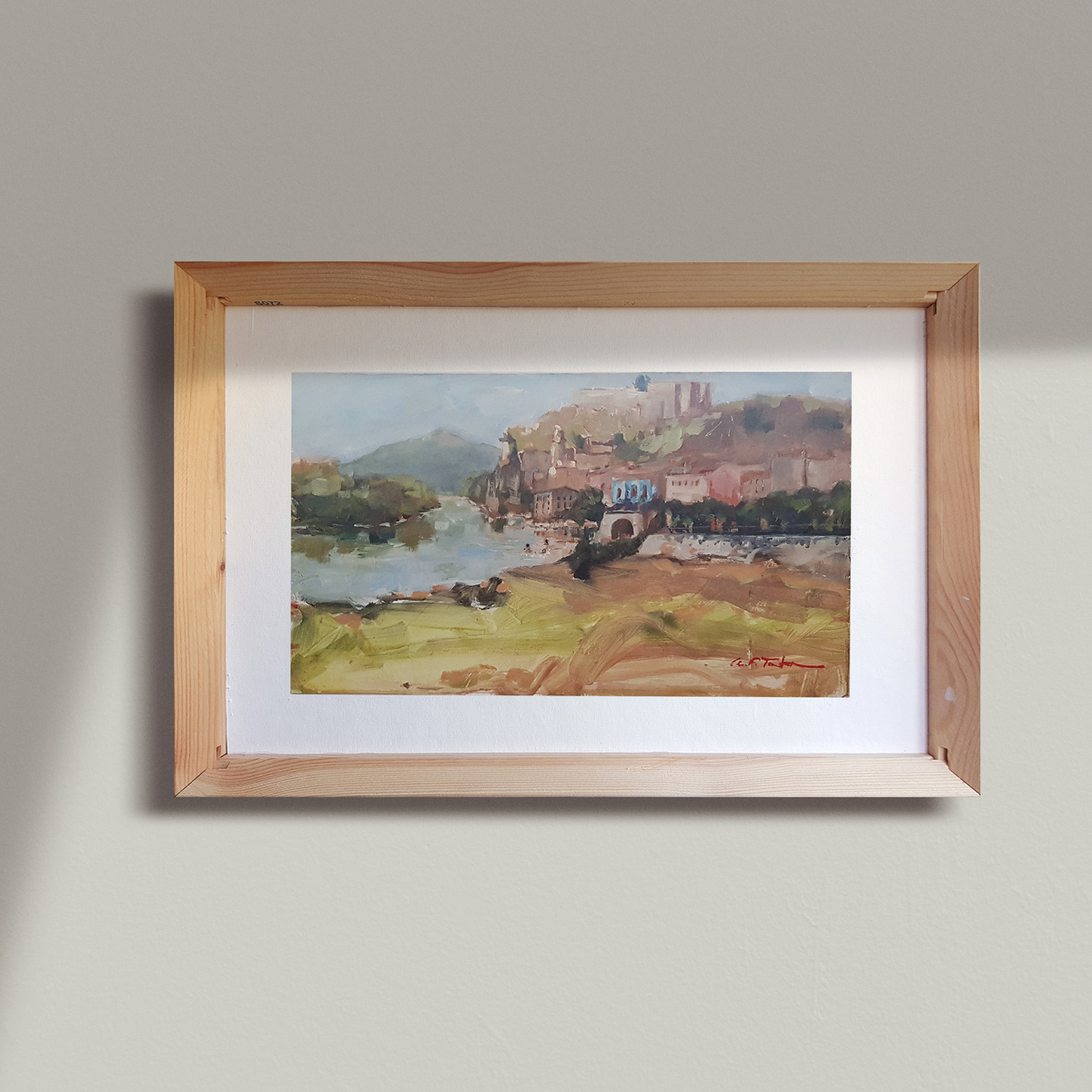 Pintura al óleo sobre tabla 'La Platgeta' (VENDIDA)