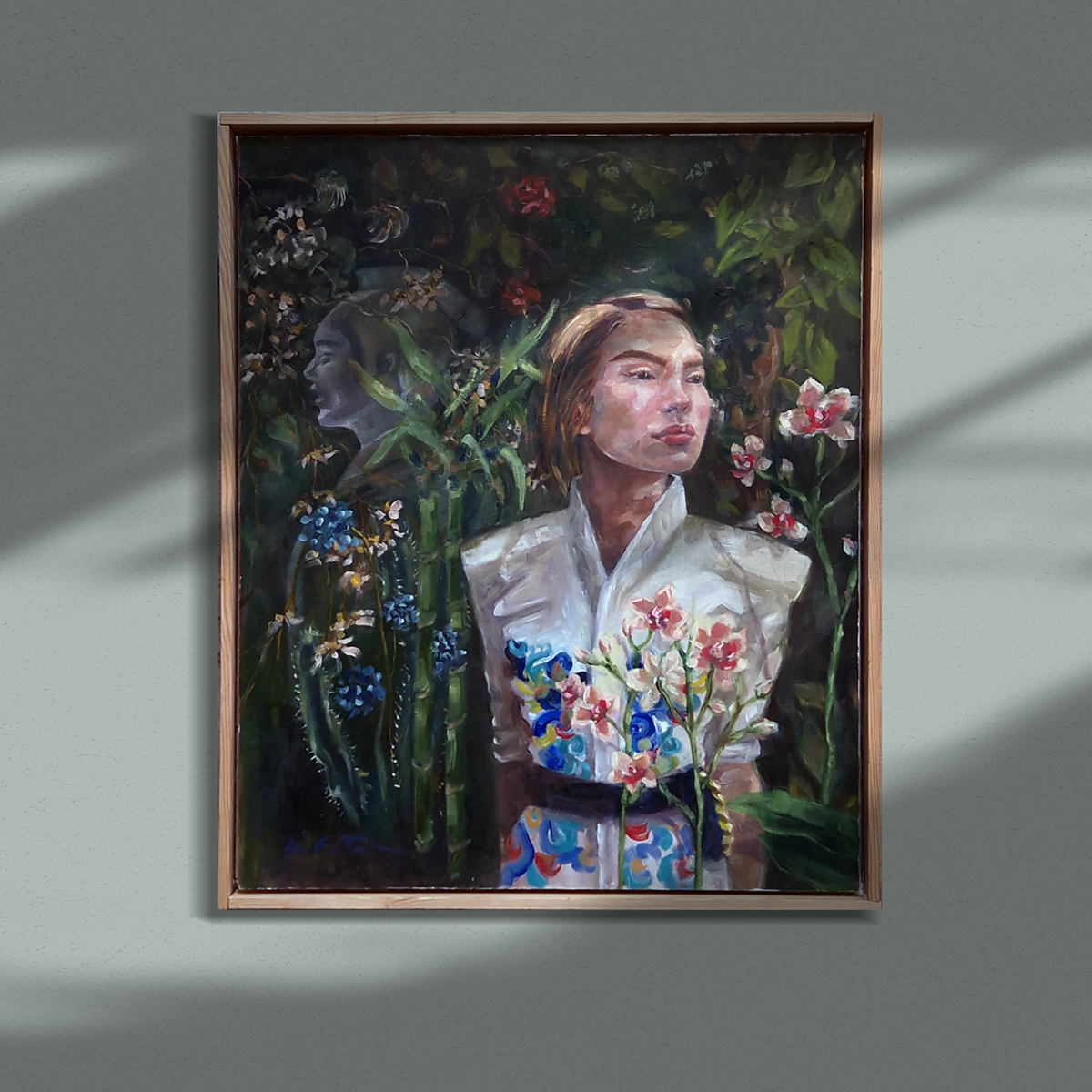 Pintura al óleo sobre tabla 'Wedding'
