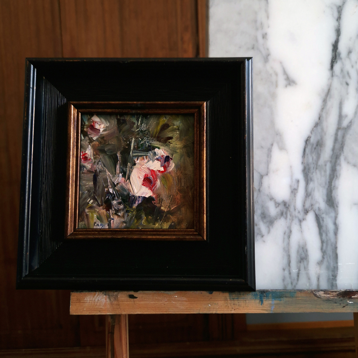 Pintura al óleo sobre tabla 'Casualidad'