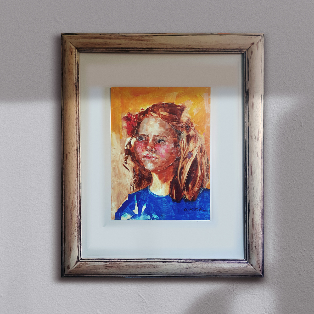 Pintura al óleo sobre tabla 'June' (VENDIDA)