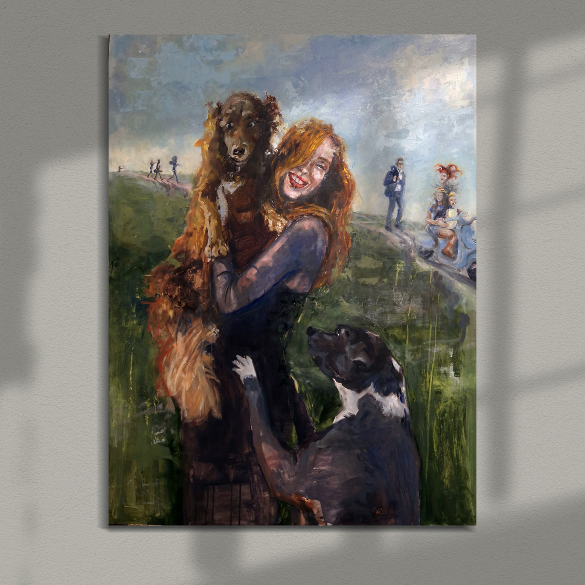 Pintura al óleo sobre tabla 'Cinco Vidas' (NO ESTÁ A LA VENTA)