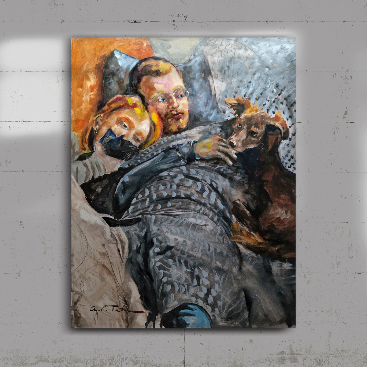 Pintura al óleo sobre tabla 'Pintar Momentos' (NO ESTÁ A LA VENTA)