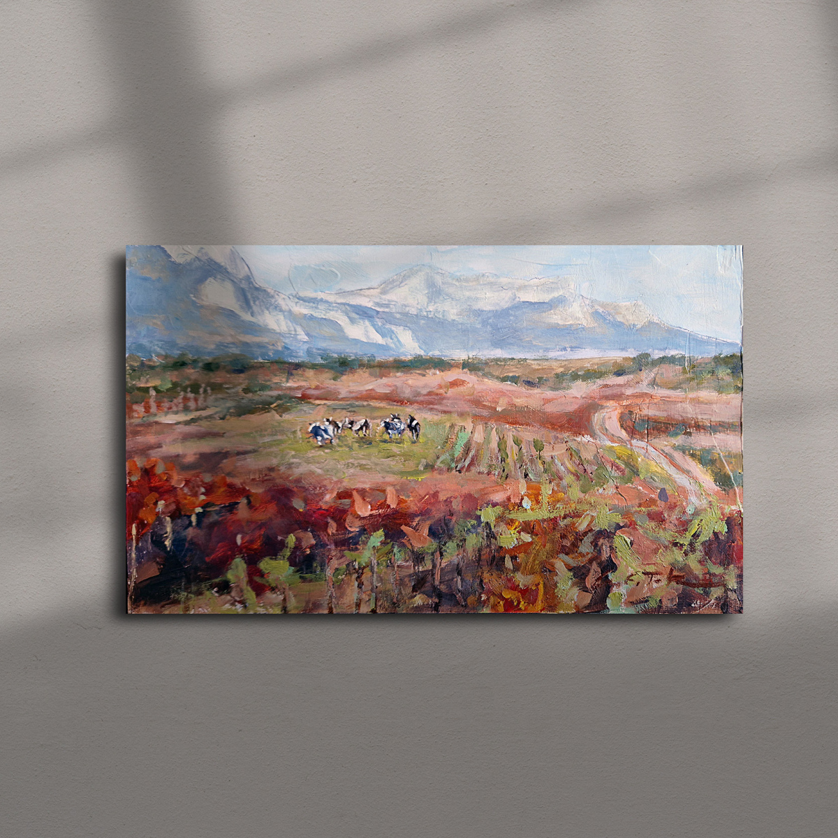 Pintura al óleo sobre tabla 'Vino y Leche' (VENDIDA)