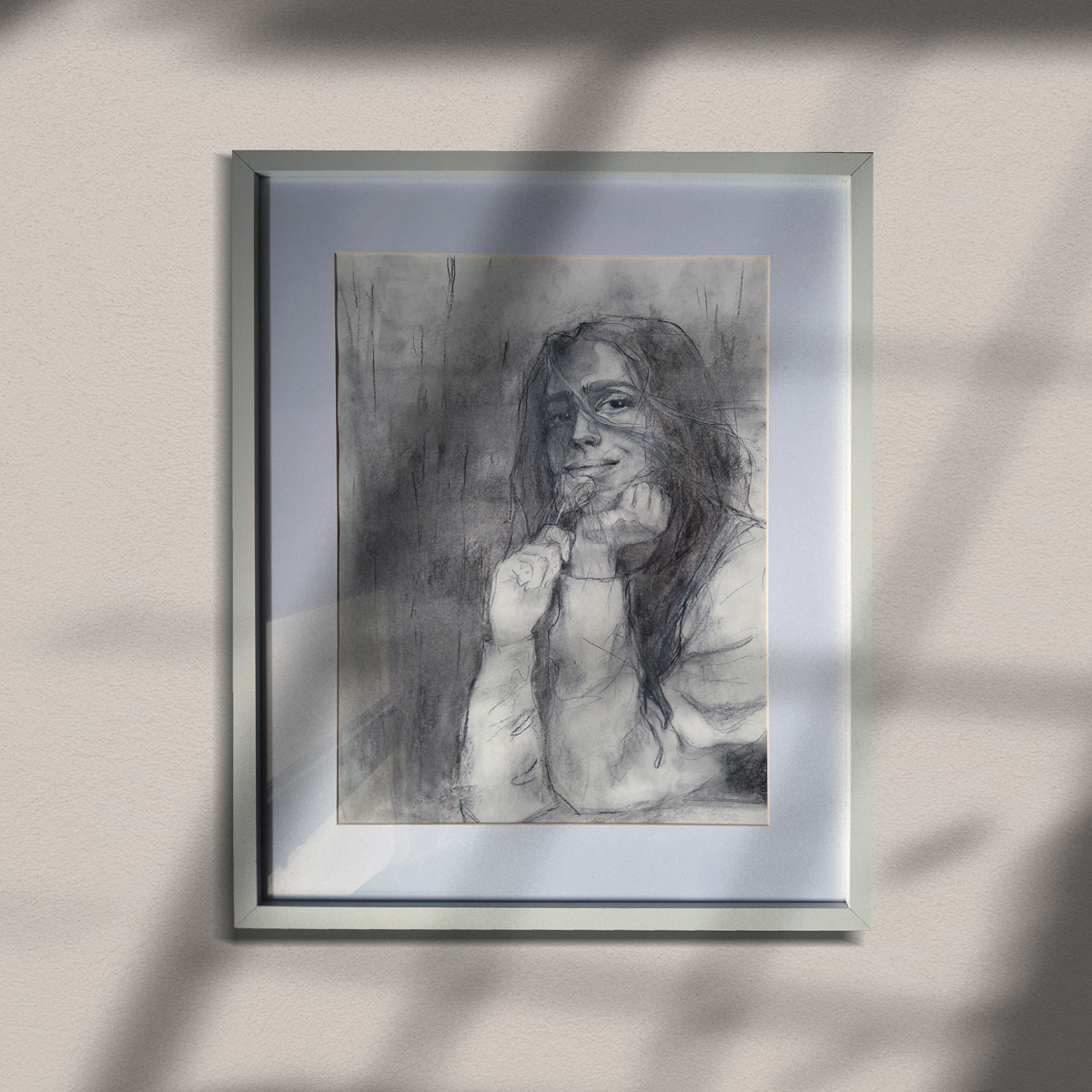 Dibujo a carbón sobre papel 'Sweet' (NO ESTÁ A LA VENTA)