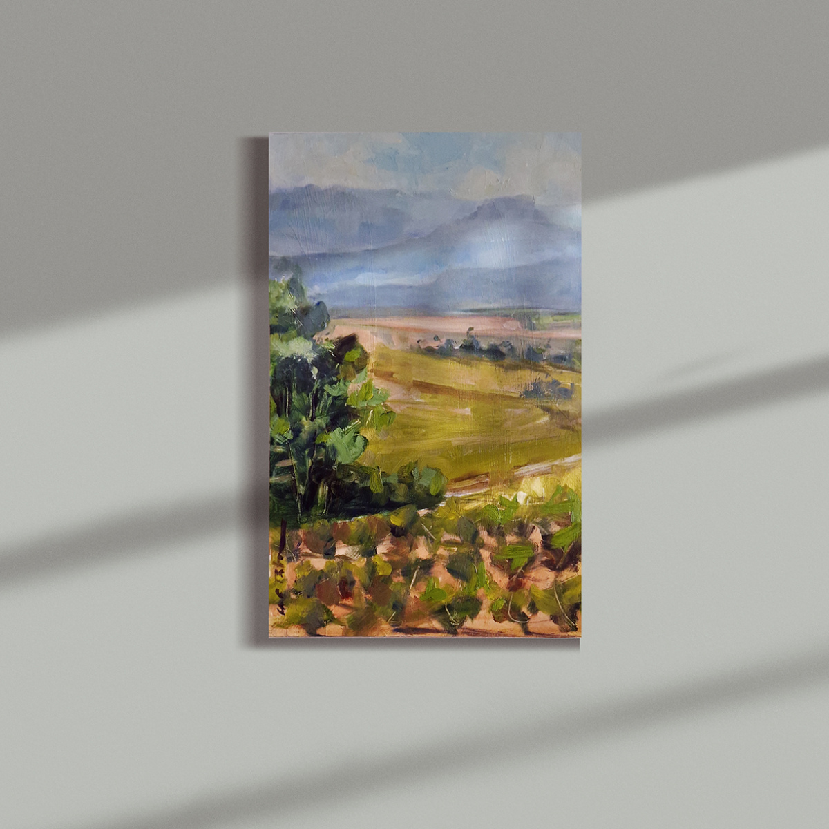 Pintura al óleo sobre tabla 'D.O.'