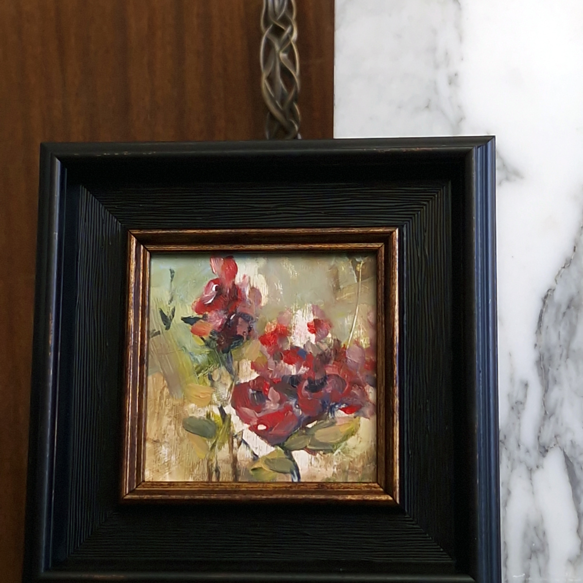 Pintura al óleo sobre tabla 'Causalidad'