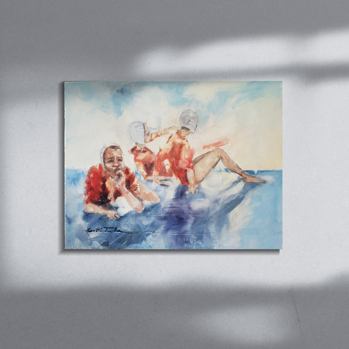 Pintura al óleo sobre lienzo 'Milk' (3erº de tríptico) (VENDIDA)