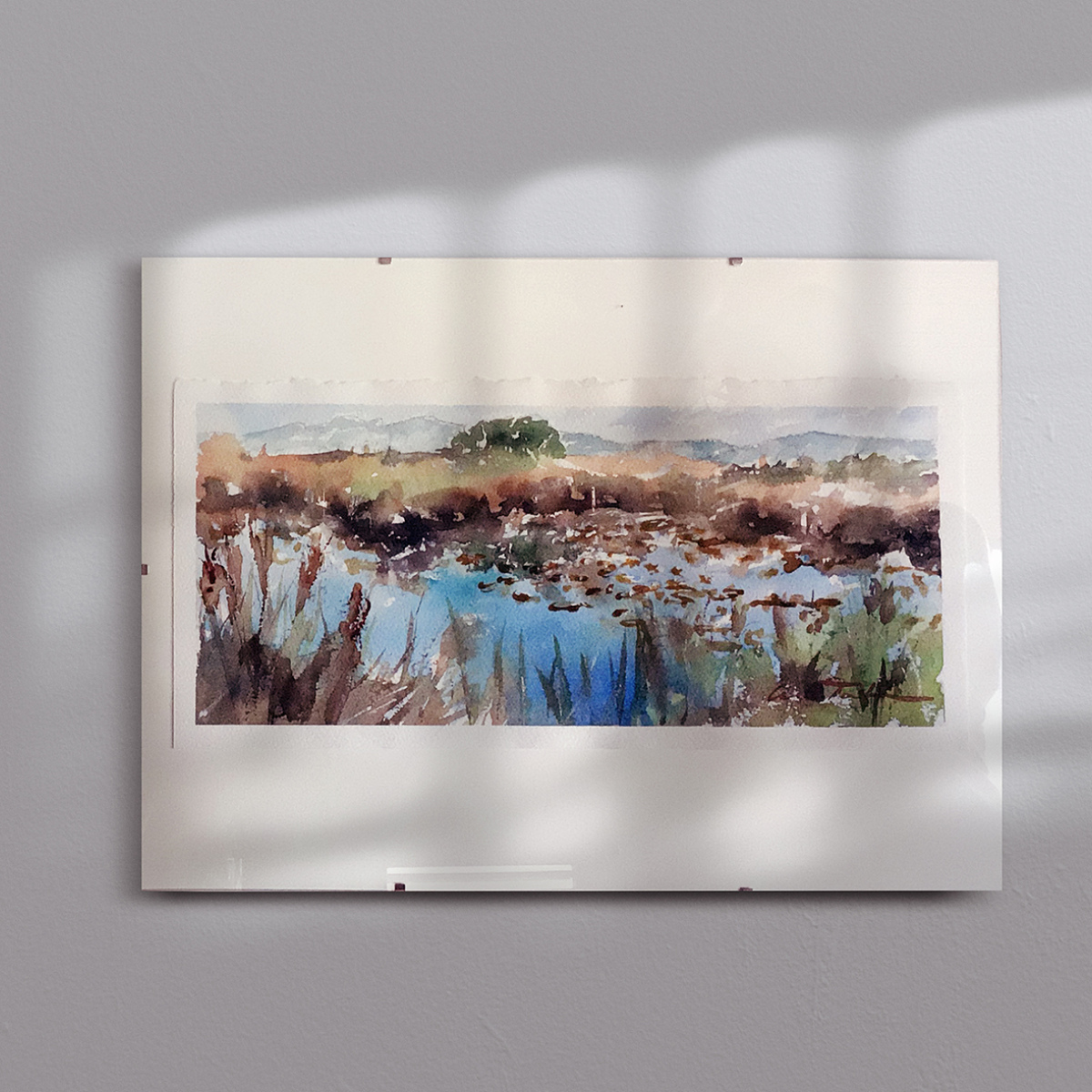 Pintura a la acuarela sobre papel 'Els Ullals de Baltasar' (VENDIDA)