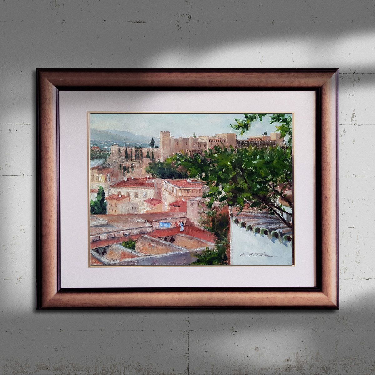 Pintura al óleo sobre papel 'La Colada del Monasterio' (VENDIDA)