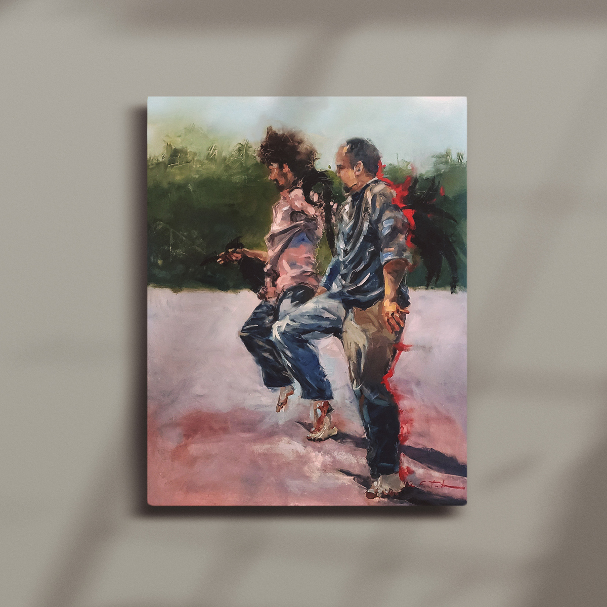 Pintura al óleo sobre lienzo 'Danza Salvaje' (VENDIDA)